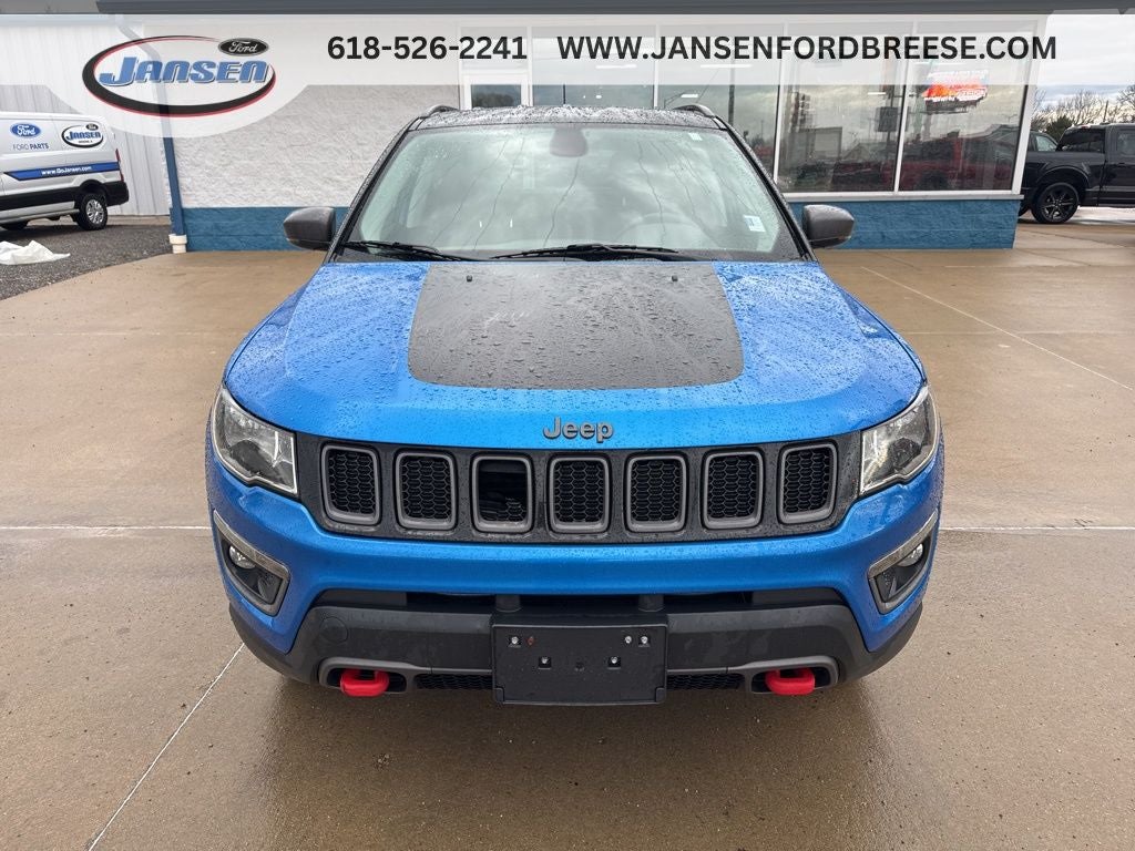 Used 2018 Jeep Compass Trailhawk with VIN 3C4NJDDB9JT129588 for sale in Breese, IL