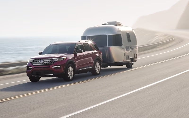 New Ford Explorer Towing a Trailer