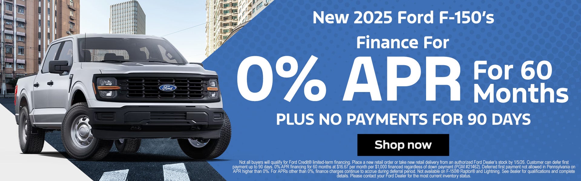 New 2025 Ford F-150's